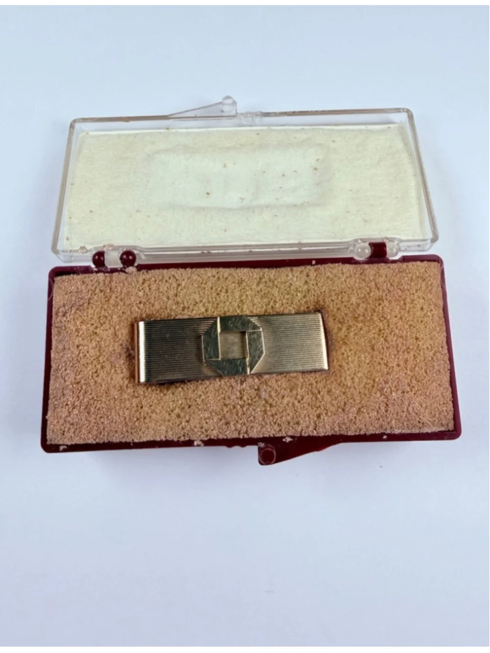 10K Gold Chase Bank Executive Wall Street Finance Balfour Tie Bar Shirt VTG Clip